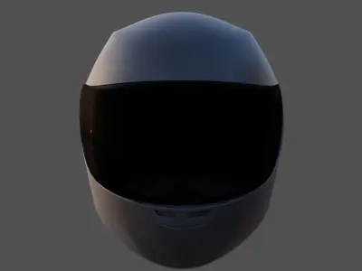 3D Model Racing Helmet V1 Low-poly 3D model