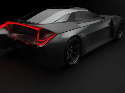 Coupe Car Exterior styling 3D model