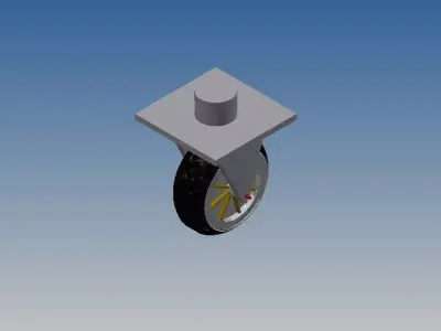 Trolley Wheel 3D print model