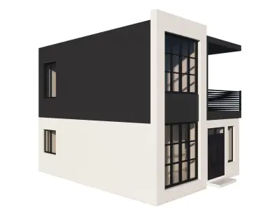 Modern House 3d model Free 3D model
