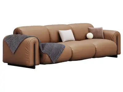 Colle Three Seater Sofa By Natuzzi 3D model