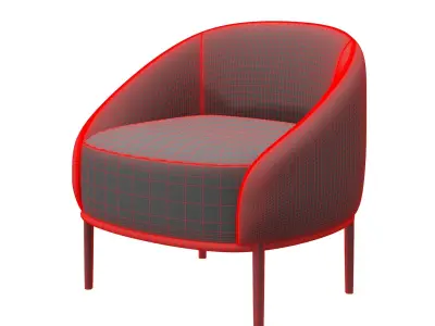 Usona Home 04530 armchair 3D model