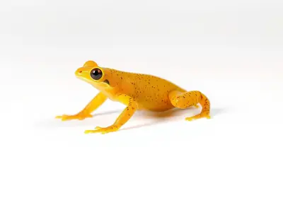 Vibrant Orange Frog Model Pack Low-poly 3D model