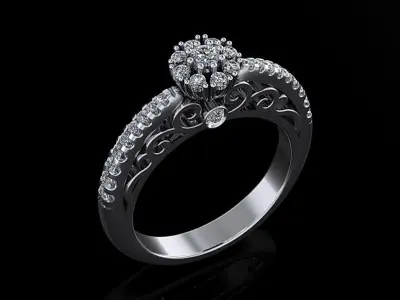 Women Ring 11 3D print model