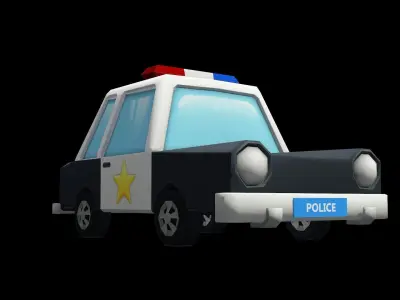 Police Car 3D print model