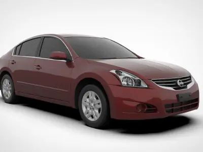 Nissan Altima 2010 2-5S HQ Mid-Poly 3D model