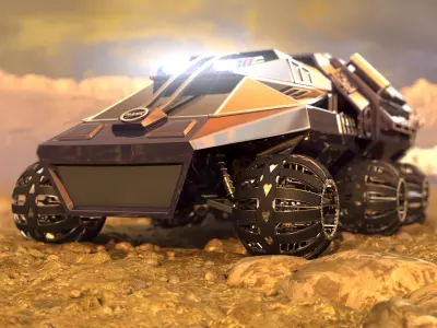 Mars Rover NASA prototype 3D model