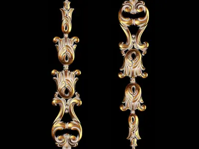 Classic carved 106 3D model