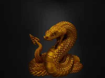 Snake Console Holder 3D Model - Vip Snake Game Controller Stand 3D print model purchase