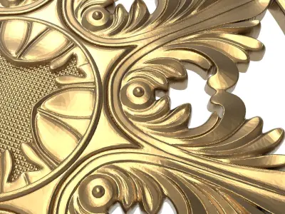 decorative pattern ready for 3D printing 3D model