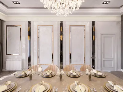 Interior neoclassical 3D model