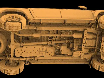 Toyota Hilux Pickup AN120 130 Native 3D Exterior Scan 2020 3D model
