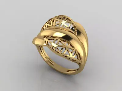 Women Plain Ring Ready STL 3DM Models Womens Rings 3D models 3D print model