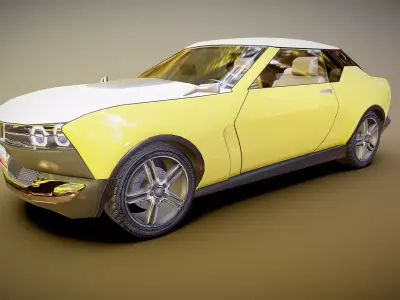 Nissan IDx Freeflow Low-poly 3D model