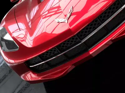Corvette stingray high poly  3D model