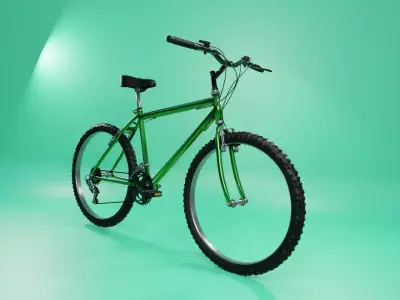 Mountain Bike Bicycle 3D model Low-poly 3D model