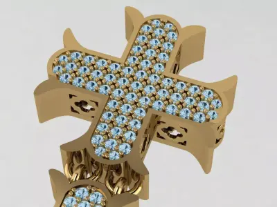 Cross Gorgeous and graceful modern  3D print model
