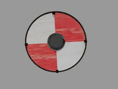 The Great Nordic Viking Shield Free 3D model