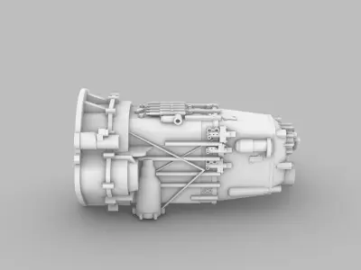 bugatti chiron w16 engine 3dprint  3D print model