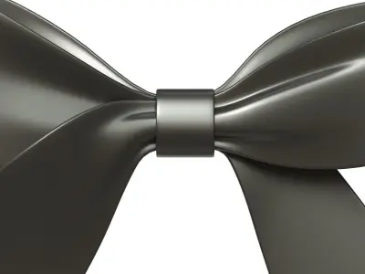 Christmas Bow Ribbon 82 Low-poly 3D model