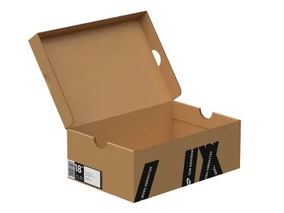 Nike Shoe Box PBR 20 Low-poly 3D model