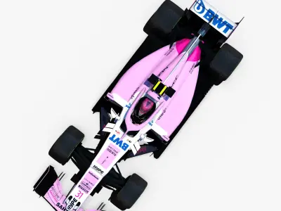 Force India VJM11 Low-poly 3D model