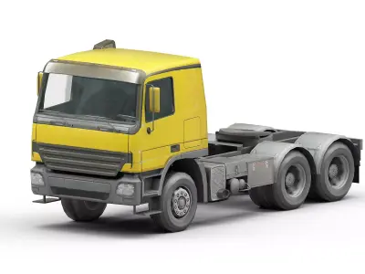 Heavy truck Low-poly 3D model by megagers