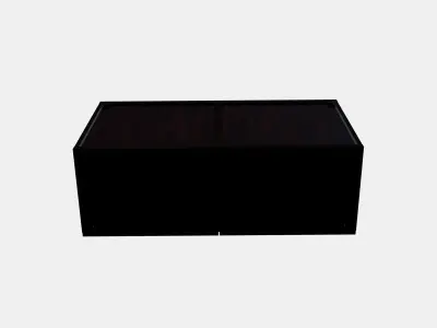 BESTA Shelf unit with glass doors 1 3D model