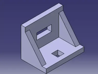 3D model of a bracket or mount 3D model