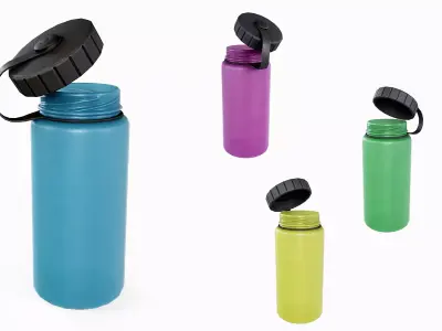 Sport Drinking Bottle Low-poly 3D model