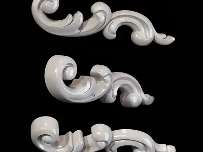 Classic carved 107 3D model