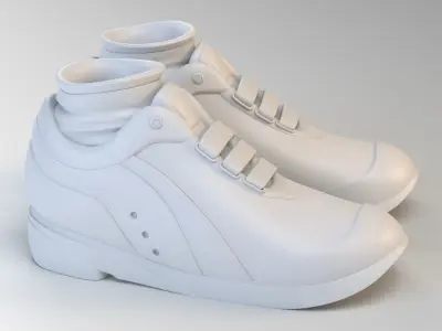 Cartoon Running Shoes 3D model