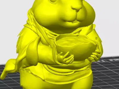 Dry rice groundhog 3D print model