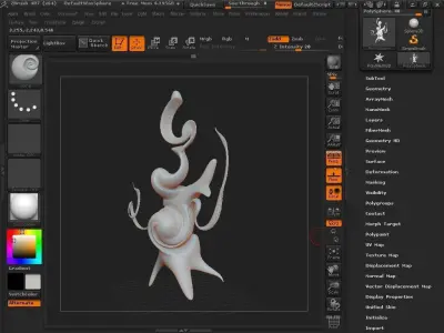 Surrealism no leave tree decor  3D model