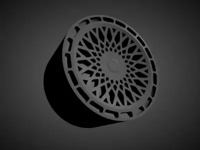 Rotiform LHR M scalable and Printable rim 3D print model