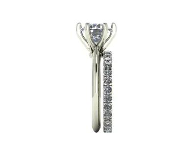 Matching Women Diamond Rings R7 3D print model