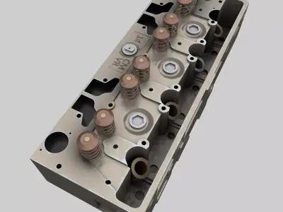 Cylinder Head Low-poly 3D model