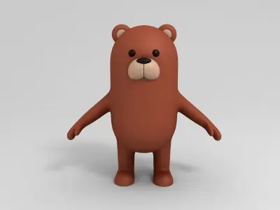 Bear Character 3D model purchase