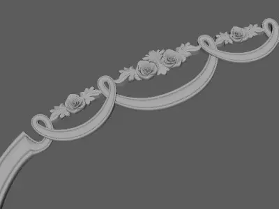 mirror ornamental frame 3D model