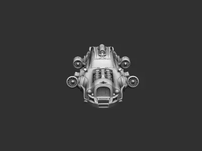 Futuristic car 087 3D print model