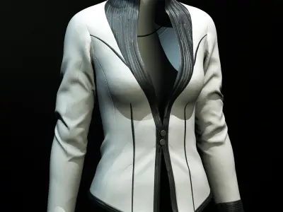 luxurious coat Low-poly 3D model