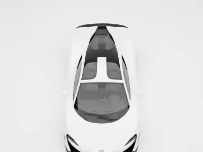 McLaren W1 Inspired Next-Generation Hypercar Low-poly 3D model