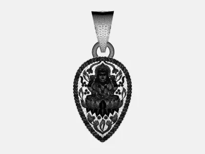 Laxmi Pendant-007  3D print model