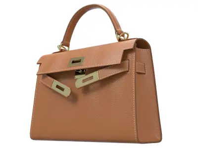 Hermes Kelly Bag Collection Low-poly 3D model