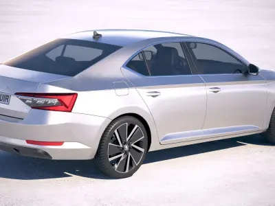 Skoda Superb iV 2020 3D model
