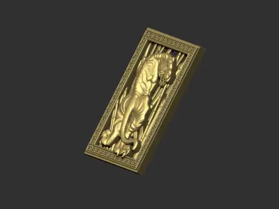 tiger pendant 3D print model buy