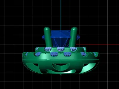 Diamond style solitare tops 3D print model