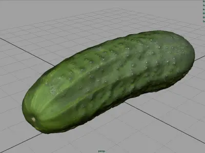 Cucumber Low-poly 3D model
