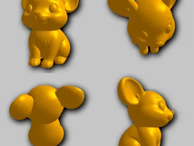 Mouse - Kawaii Animals Collection 3D print model