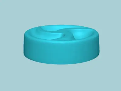 Manju Stamp 07 - Japanese Sweet Mold Traditional Decoration 3D print model